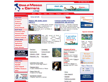 Tablet Screenshot of cittadimassacarrara.com